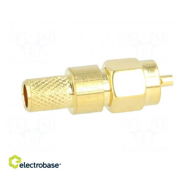 Plug | SMA | male | straight | H155 | crimped | for cable | gold-plated image 7