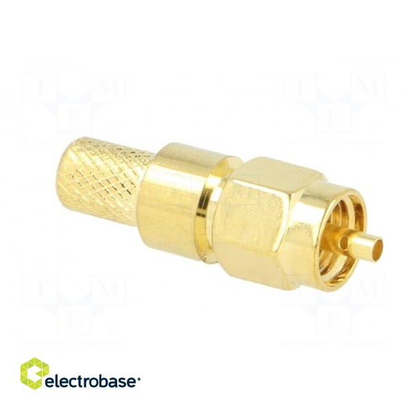 Plug | SMA | male | straight | H155 | crimped | for cable | gold-plated image 8