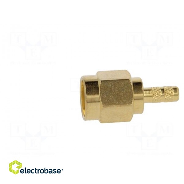 Plug | SMA | male | straight | LMR100,RG174,RG316 | crimped | for cable image 3