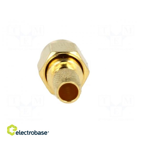 Plug | SMA | male | straight | RG58 | crimped | for cable | gold-plated фото 5