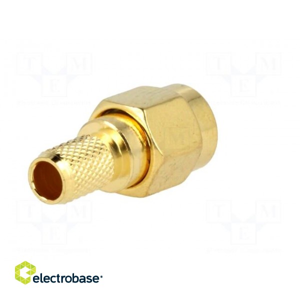 Plug | SMA | male | straight | RG58 | crimped | for cable | gold-plated image 6