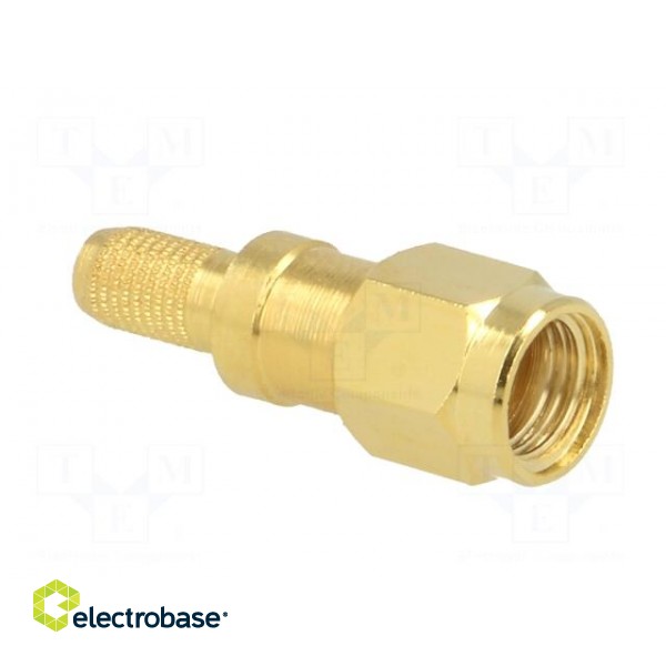 Plug | SMA | reverse,female | straight | 50Ω | RG58 | crimped | for cable фото 8