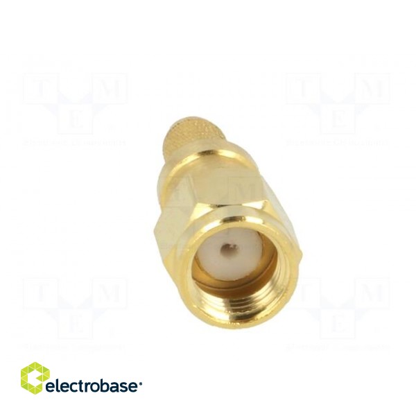 Plug | SMA | reverse,female | straight | 50Ω | RG58 | crimped | for cable image 9