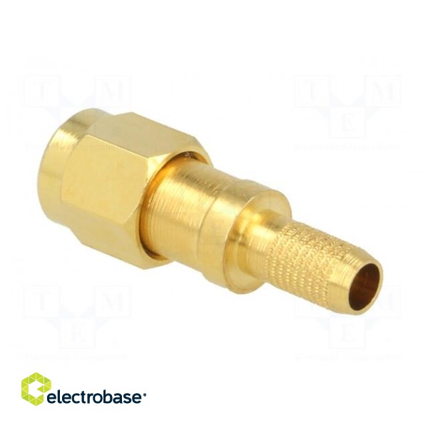 Plug | SMA | reverse,female | straight | 50Ω | RG58 | crimped | for cable image 4