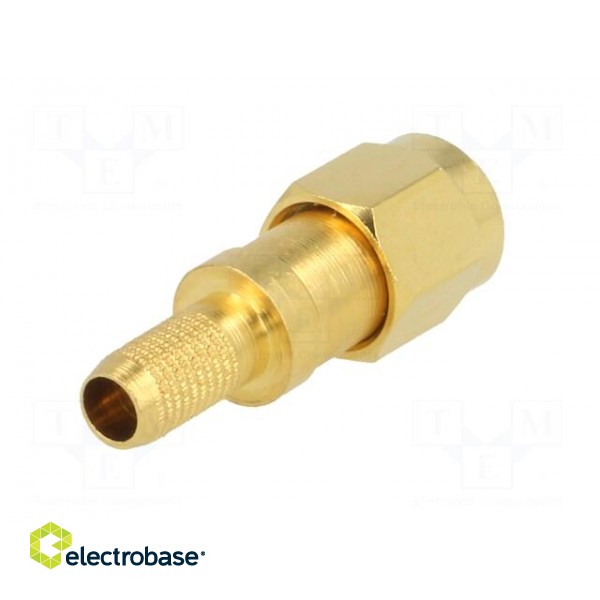 Plug | SMA | reverse,female | straight | 50Ω | RG58 | crimped | for cable paveikslėlis 6