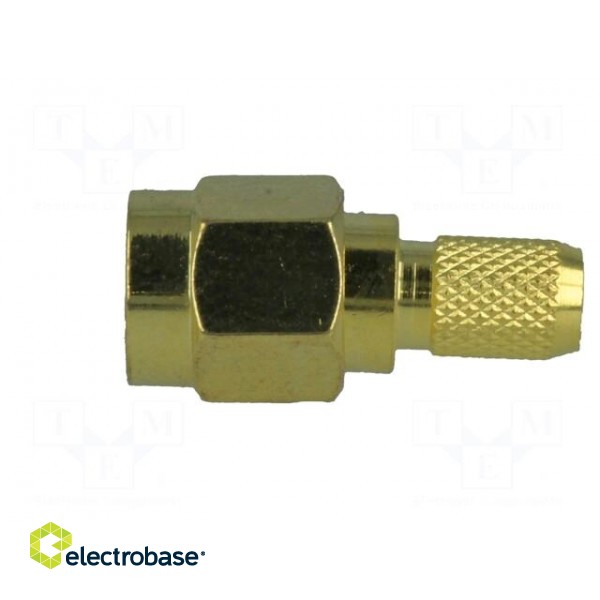 Plug | SMA | reverse,female | straight | RG58 | crimped | for cable фото 3