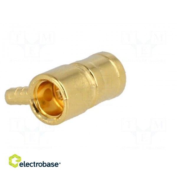 Plug | SMB | female | angled 90° | 50Ω | crimped | for cable | PTFE | 0.3dB image 6