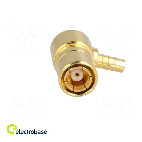 Plug | SMB | female | angled 90° | 50Ω | crimped | for cable | teflon image 9