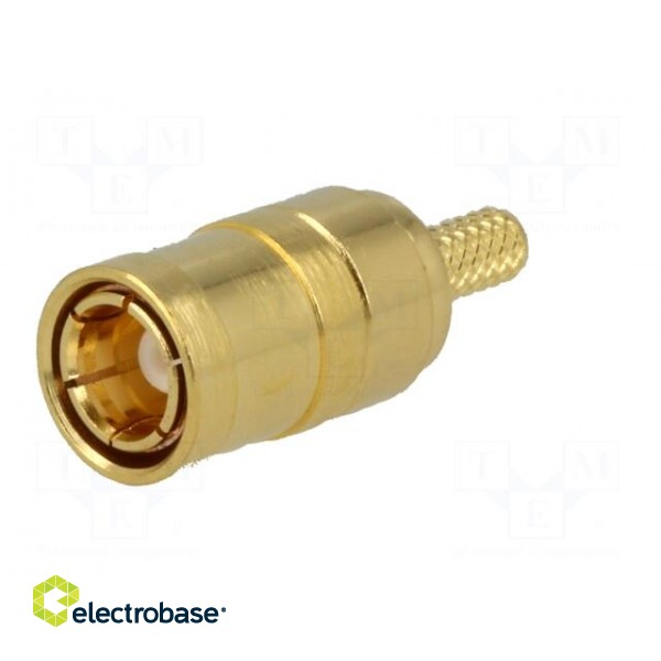 Plug | SMB | female | straight | 50Ω | crimped | for cable | teflon | 0.3dB paveikslėlis 2
