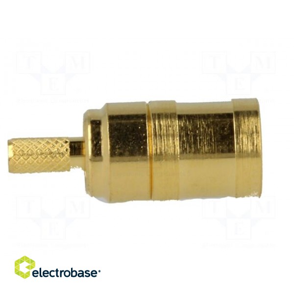 Plug | SMB | female | straight | 50Ω | crimped | for cable | teflon | 0.3dB paveikslėlis 7