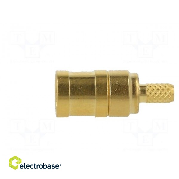 Socket | SMB | female | straight | 50Ω | soldering,crimped | for cable paveikslėlis 4