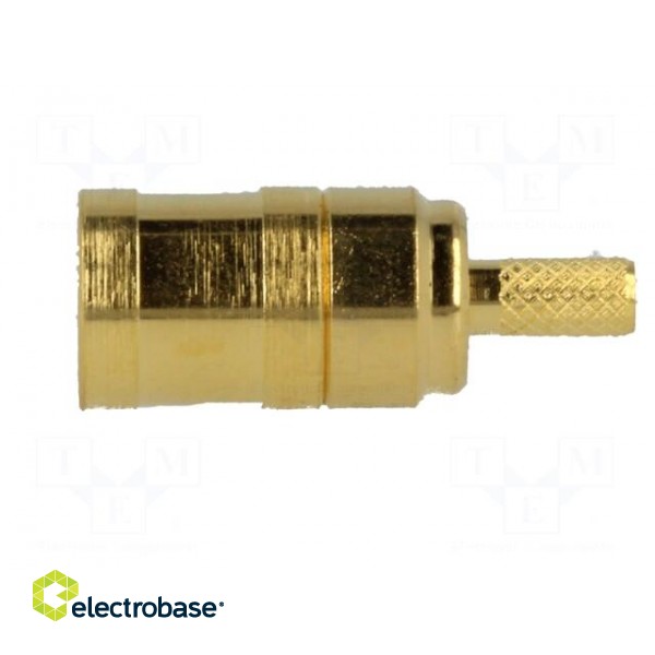 Plug | SMB | female | straight | 50Ω | crimped | for cable | PTFE | 0.3dB image 3