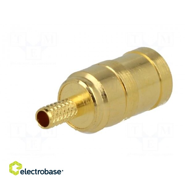 Plug | SMB | female | straight | 50Ω | crimped | for cable | PTFE | 0.3dB image 6