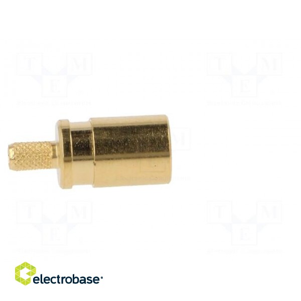 Plug | SMB | female | straight | 50Ω | crimped | for cable | PTFE фото 7