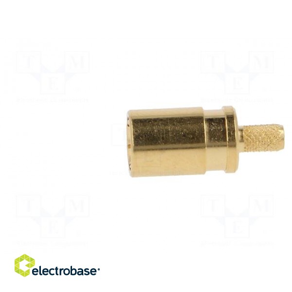 Plug | SMB | female | straight | 50Ω | crimped | for cable | PTFE фото 3