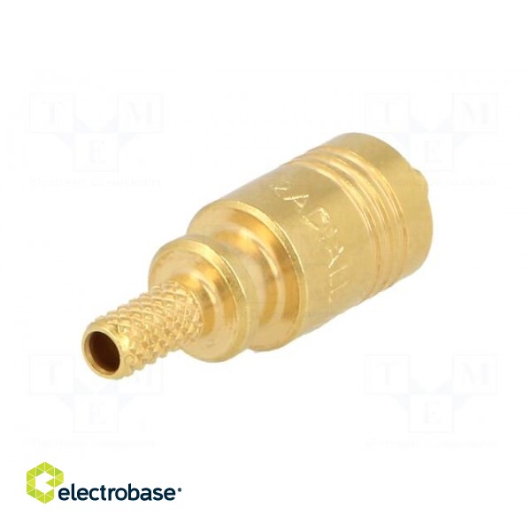 Plug | SMB | female | straight | 50Ω | RG174,RG179,RG316 | 2.6mm | crimped image 6
