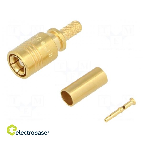 Plug | SMB | female | straight | 50Ω | RG174,RG179,RG316 | 2.6mm | crimped image 1