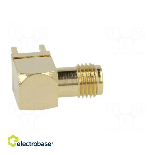 Socket | RP-SMA | male | angled 90° | THT | on PCBs | PTFE | gold-plated image 7