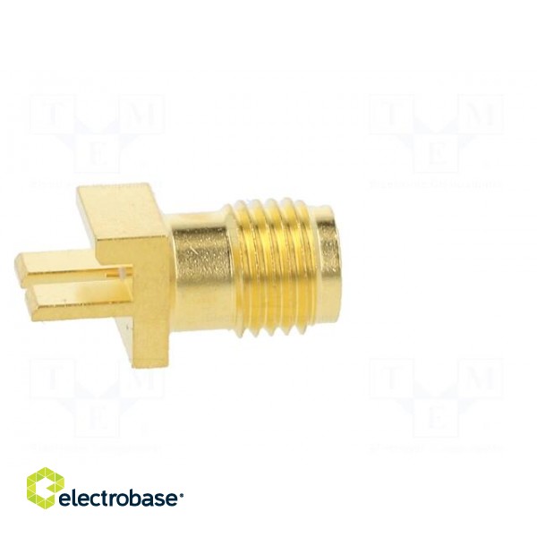 Socket | SMA | female | card edge | horizontal | 50Ω | SMT | on PCBs | PTFE фото 7