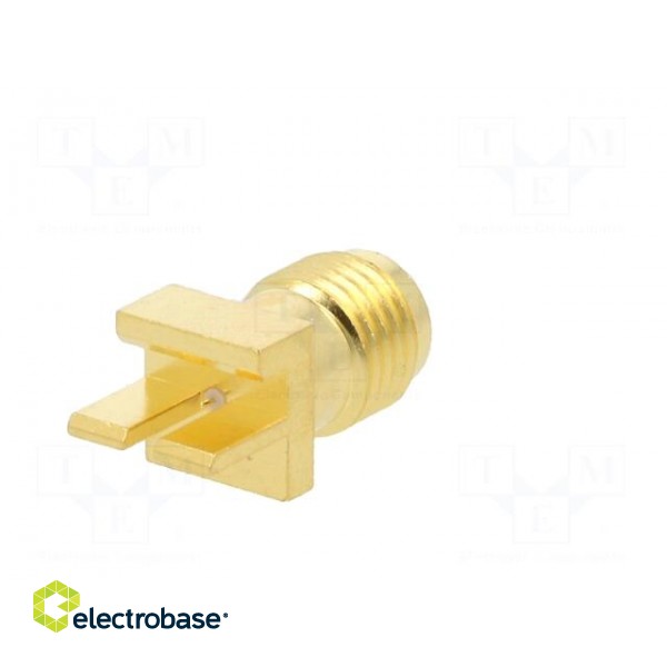 Socket | SMA | female | card edge | horizontal | 50Ω | SMT | on PCBs | PTFE фото 6