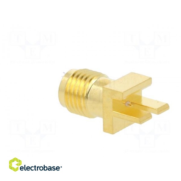 Socket | SMA | female | card edge | horizontal | 50Ω | SMT | on PCBs | PTFE фото 4