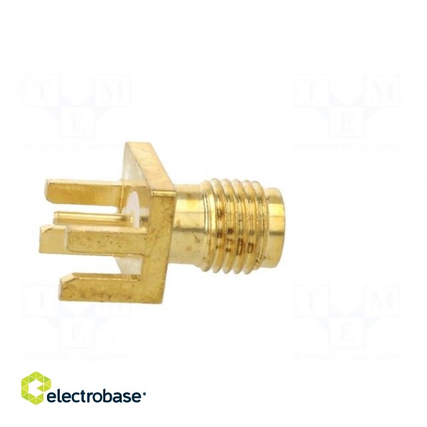 Socket | SMA | female | card edge | SMT | gold-plated paveikslėlis 7