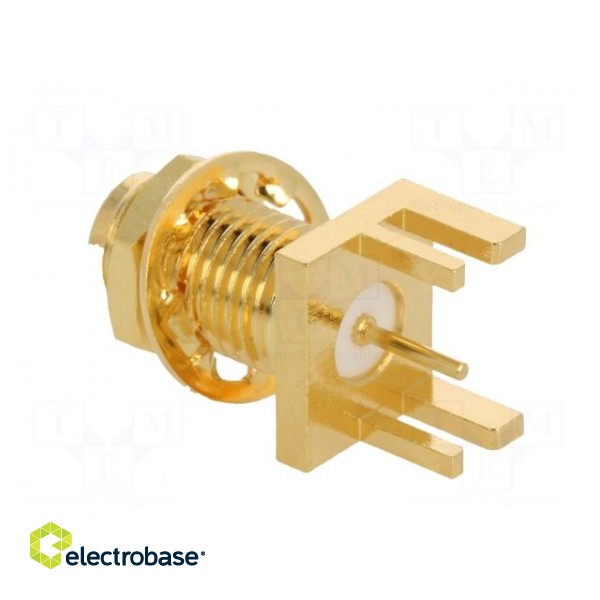 Socket | SMA | female | card edge | 50Ω | SMT | on PCBs | teflon image 5