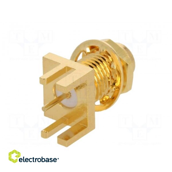 Socket | SMA | female | card edge | 50Ω | SMT | on PCBs | teflon image 7