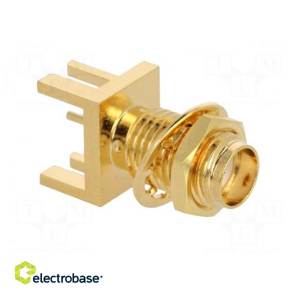 Socket | SMA | female | card edge | 50Ω | SMT | on PCBs | teflon image 9