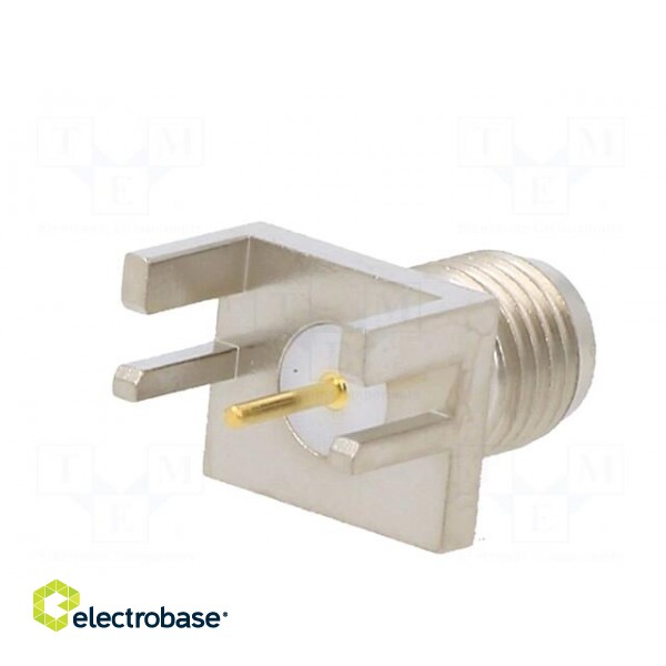 Socket | SMA | female | card edge,middle board mount | horizontal paveikslėlis 6