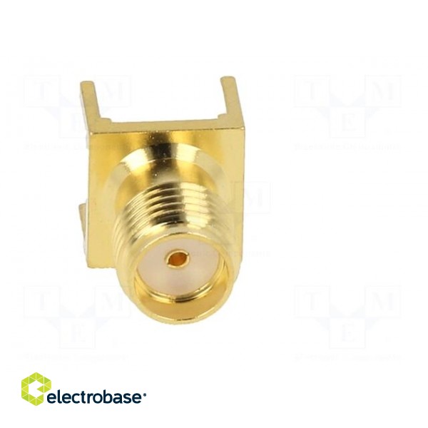 Socket | SMA | female | straight | 50Ω | THT | on PCBs | PTFE | gold-plated фото 9