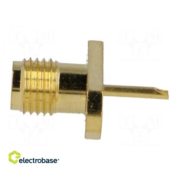 Socket | SMA | female | straight | soldering | gold-plated фото 3