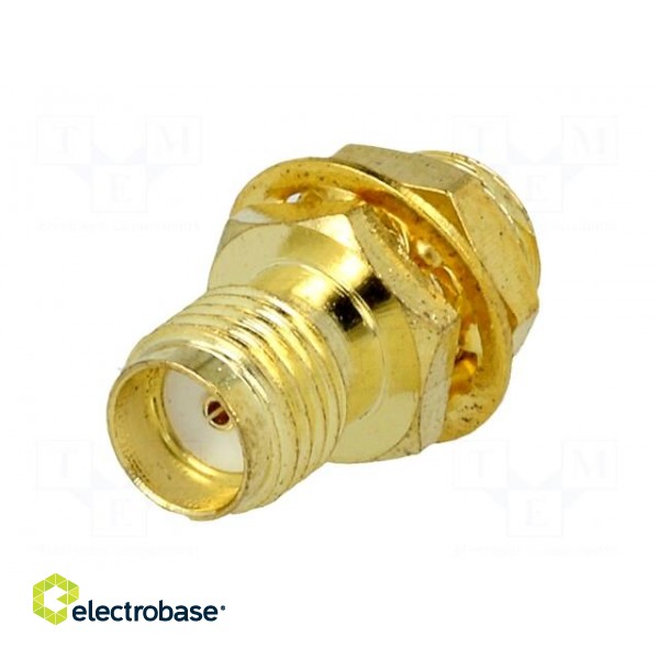 Socket | SMA | female | straight | soldering | gold-plated фото 2