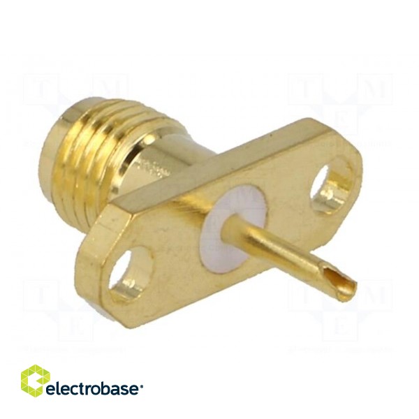 Socket | SMA | female | straight | soldering | gold-plated фото 4