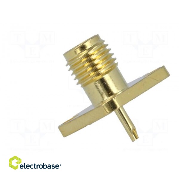 Socket | SMA | female | straight | soldering | gold-plated image 4