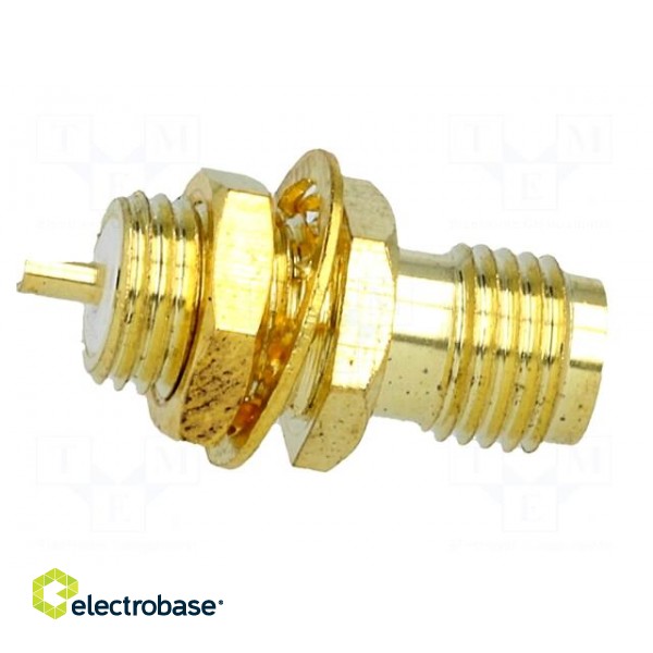 Socket | SMA | female | straight | soldering | gold-plated image 7
