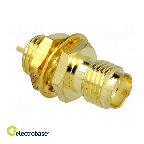 Socket | SMA | female | straight | soldering | gold-plated image 8