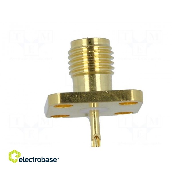 Socket | SMA | female | straight | soldering | gold-plated image 5