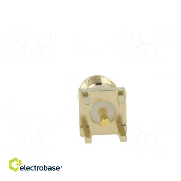 Socket | SMA | female | straight | THT | on PCBs | PTFE | gold-plated image 5