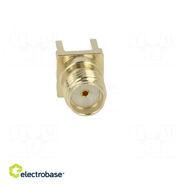 Socket | SMA | female | straight | THT | on PCBs | PTFE | gold-plated image 9