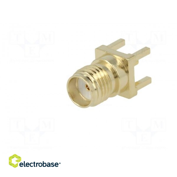 Socket | SMA | female | straight | THT | on PCBs | PTFE | gold-plated фото 2