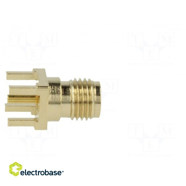 Socket | SMA | female | straight | THT | on PCBs | PTFE | gold-plated фото 7