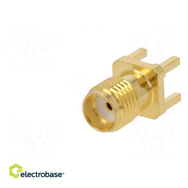 Socket | SMA | female | straight | THT | on PCBs | PTFE | gold-plated фото 2