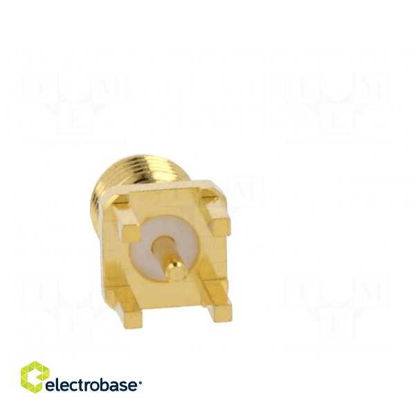 Socket | SMA | female | straight | THT | on PCBs | PTFE | gold-plated image 5