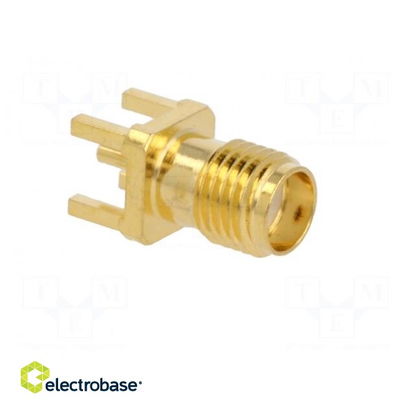 Socket | SMA | female | straight | THT | on PCBs | PTFE | gold-plated фото 8