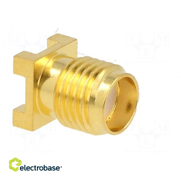 Socket | SMA | female | vertical | 50Ω | SMT | on PCBs | PTFE | gold-plated фото 8