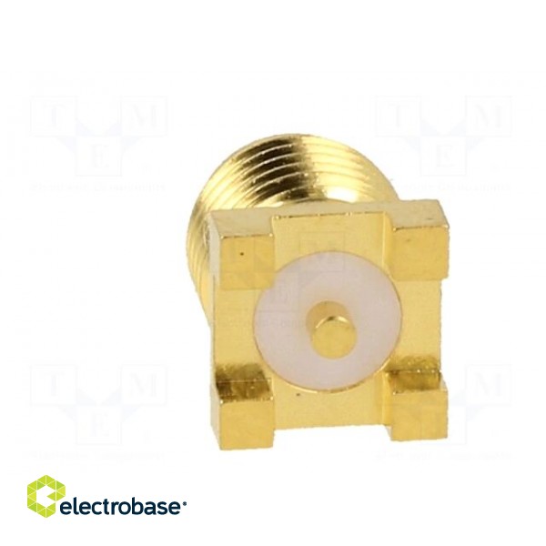 Socket | SMA | female | vertical | 50Ω | SMT | on PCBs | PTFE | gold-plated фото 5