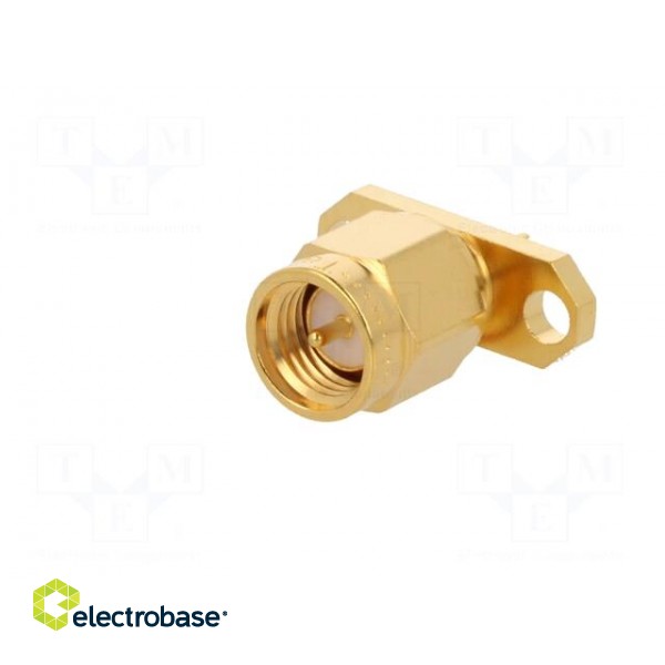 Socket | SMA | male | straight | 50Ω | soldering | teflon | gold-plated image 2