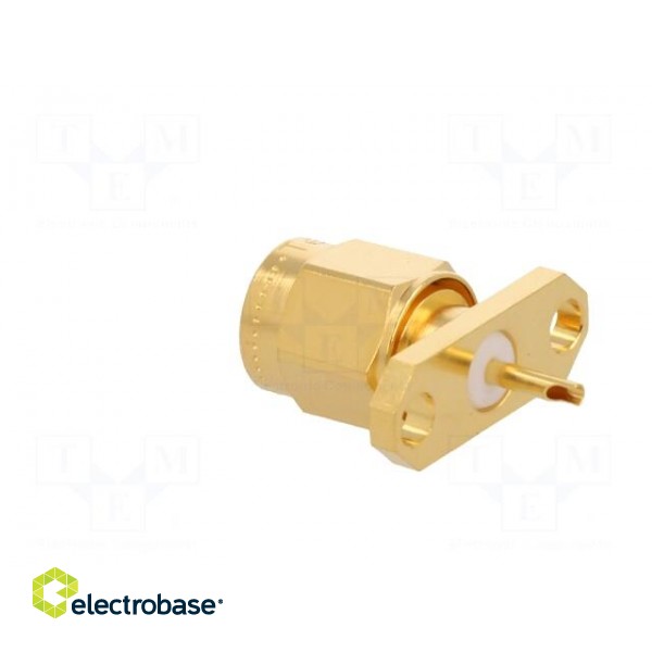 Socket | SMA | male | straight | 50Ω | soldering | teflon | gold-plated image 4