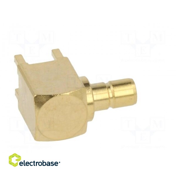 Socket | SMB | female | angled 90° | THT | on PCBs | PTFE | gold-plated image 7